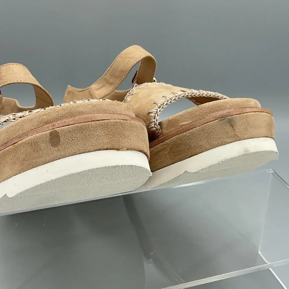 NEW Wild Pair Women’s Milliee Platform Sandals Tan Size 9.5M